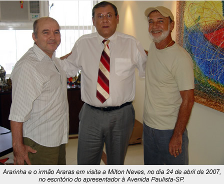 Ararinha, Milton Neves e Araras